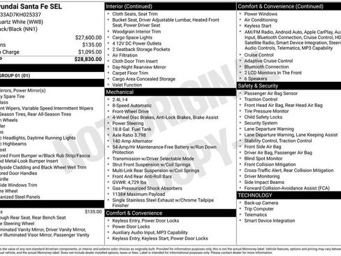 Used 2019 Hyundai Santa Fe SEL FWD image 3
