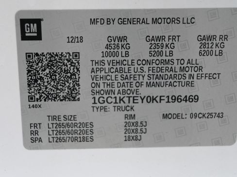 Used 2019 Chevrolet Silverado 2500 LTZ w/ Duramax Plus Package image 17