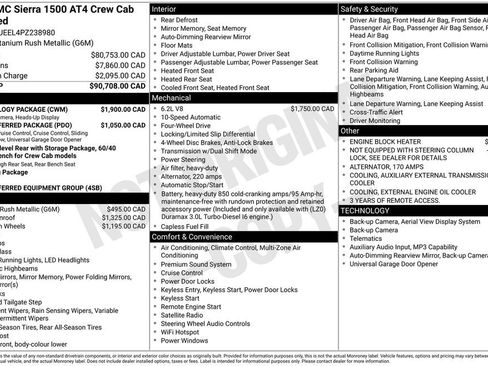 Used 2023 GMC Sierra 1500 AT4 w/ Technology Package AWD/4WD image 15