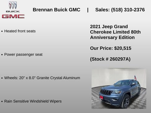 Used 2021 Jeep Grand Cherokee Limited w/ Quick Order Package 28K 80th AWD/4WD image 18