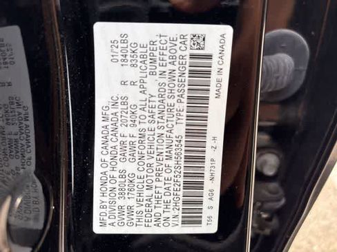 Certified 2025 Honda Civic Sport image 24