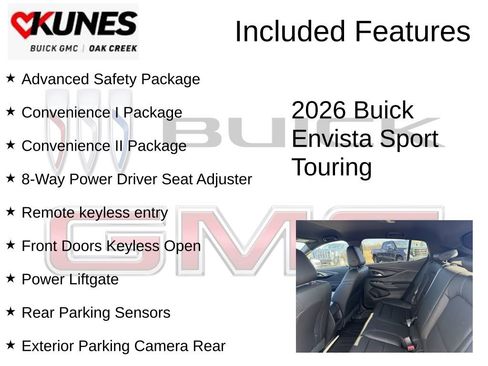 New 2026 Buick Envista Sport Touring w/ Convenience I Package FWD image 2