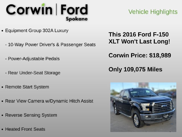 Used 2016 Ford F150 XLT w/ Equipment Group 302A Luxury AWD/4WD image 18