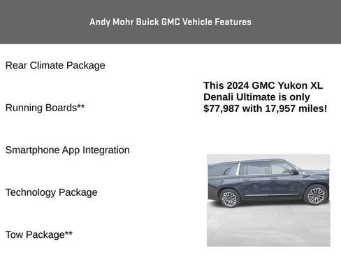 Used 2024 GMC Yukon XL Denali Ultimate AWD/4WD image 12