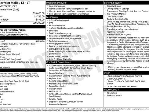 Used 2019 Chevrolet Malibu LT image 1