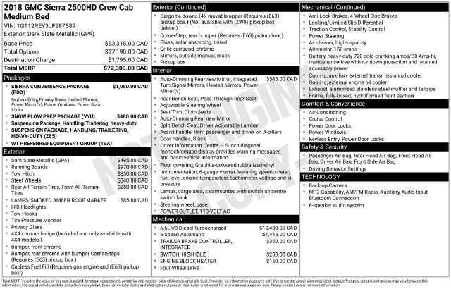 Used 2018 GMC Sierra 2500 4x4 Crew Cab w/ Sierra Convenience Package image 22