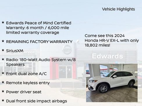 Used 2024 Honda HR-V EX-L image 10