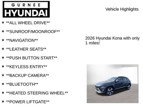 Used 2026 Hyundai Kona Limited AWD/4WD image 7
