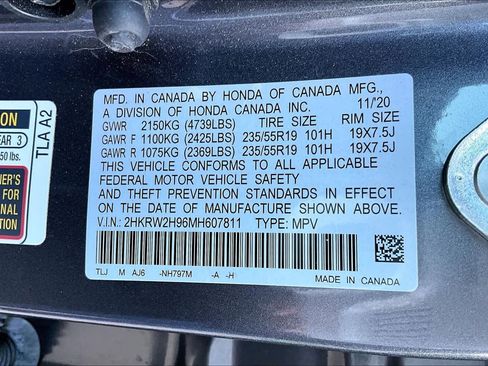 Certified 2021 Honda CR-V Touring image 35