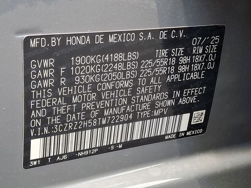 Certified 2026 Honda HR-V Sport image 28