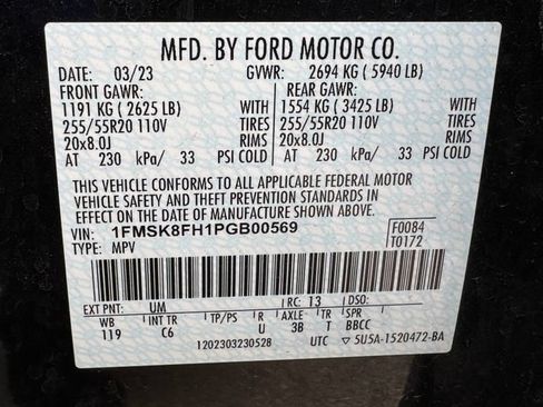 Certified 2023 Ford Explorer Limited w/ Limited Technology Package AWD/4WD image 16