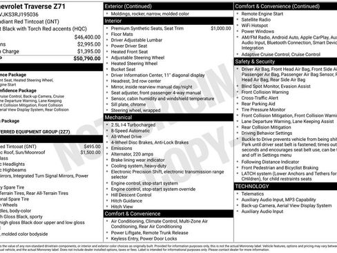 Used 2024 Chevrolet Traverse Z71 AWD/4WD image 7