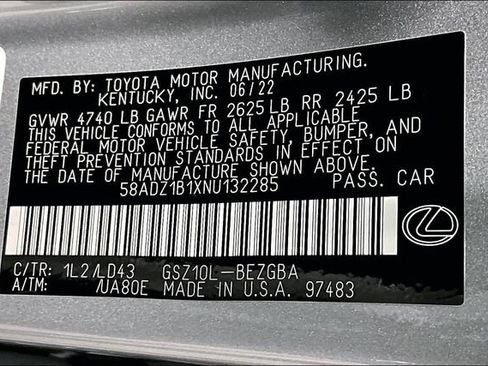 Used 2022 Lexus ES 350 w/ Premium Package FWD image 34