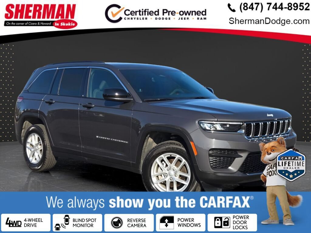 Certified 2025 Jeep Grand Cherokee Laredo X w/ Luxury Tech Group I AWD/4WD image 1