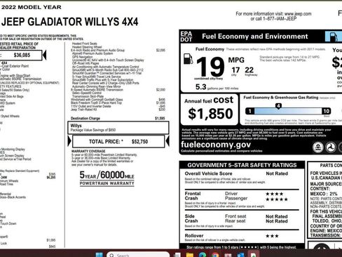 Used 2022 Jeep Gladiator Willys image 4