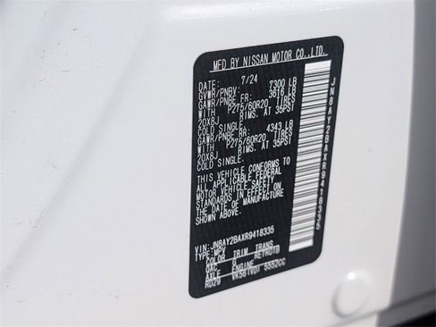 Certified 2024 Nissan Armada SL w/ Captain's Chairs Package image 34