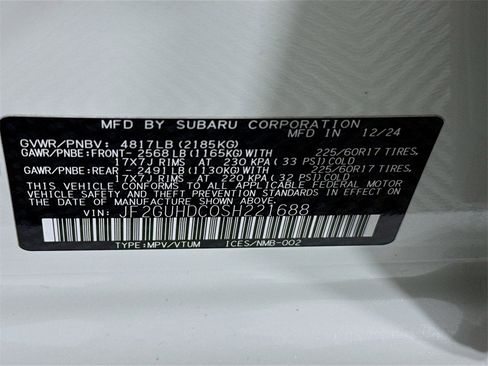 Used 2025 Subaru Crosstrek 2.0i Premium image 27