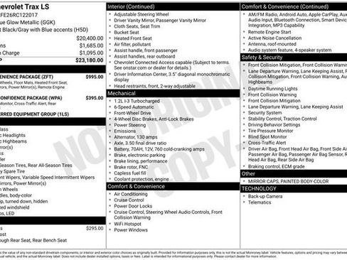 Used 2024 Chevrolet Trax LS w/ LS Convenience Package image 6