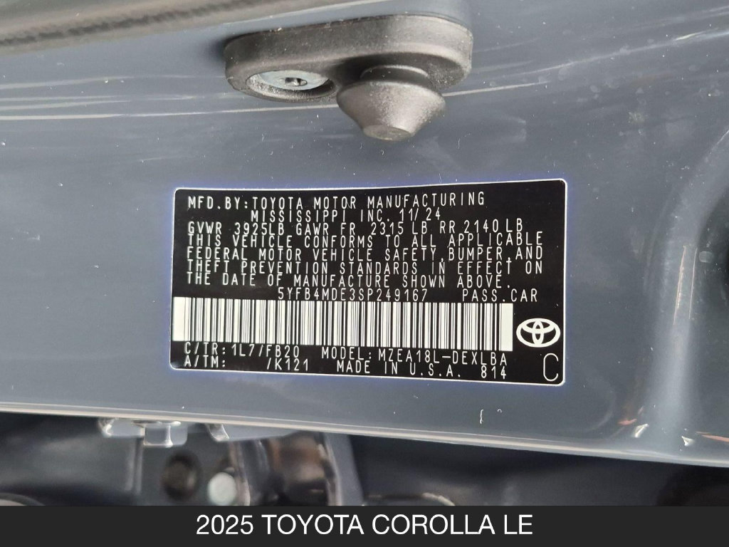 Used 2025 Toyota Corolla LE FWD image 24