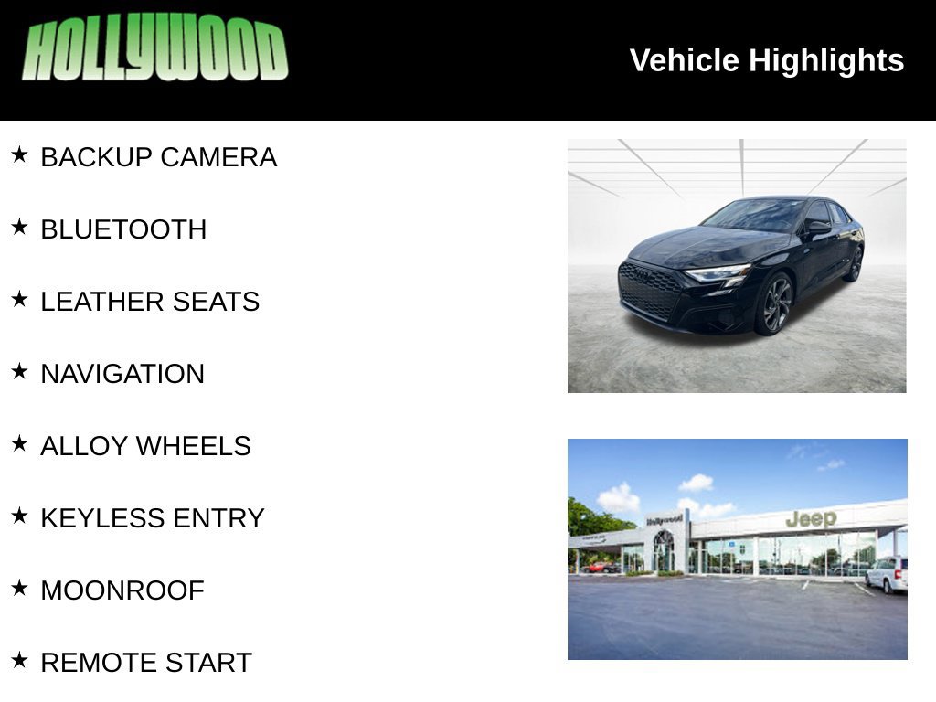 Used 2023 Audi A3 2.0T Premium w/ Black Optic Sport Package FWD image 3