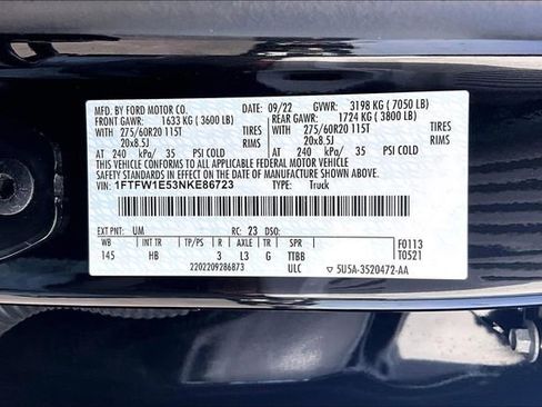 Used 2022 Ford F150 Lariat w/ Equipment Group 502A High image 33