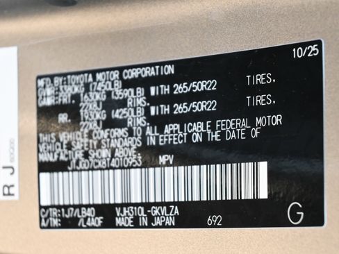 Used 2026 Lexus LX 700h Luxury w/ Appearance Package AWD/4WD image 41