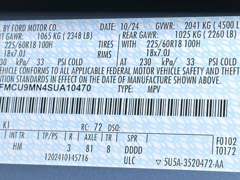 Certified 2025 Ford Escape ST-Line image 53