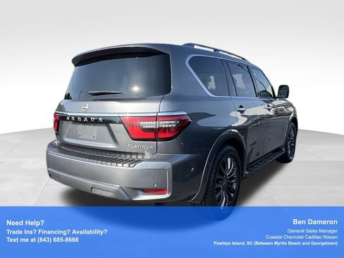 Used 2023 Nissan Armada Platinum w/ Captain's Chairs Package RWD image 4