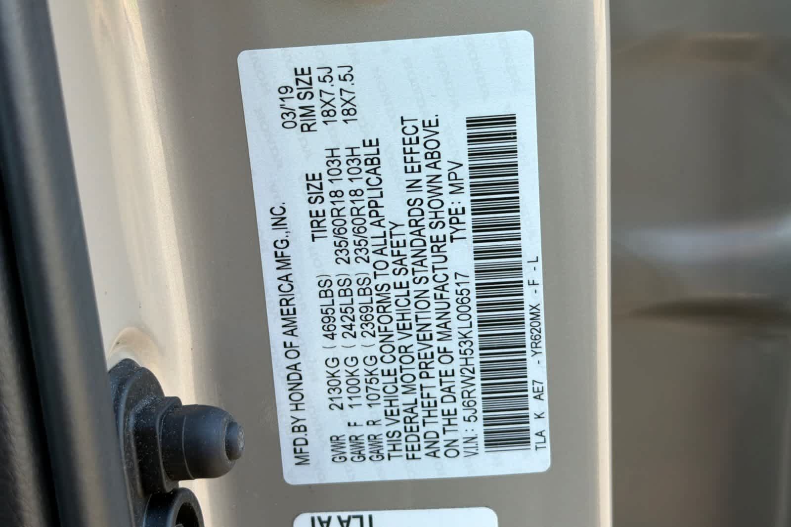 Used 2019 Honda CR-V EX image 28