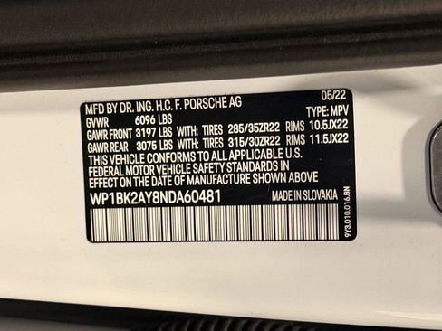 Certified 2022 Porsche Cayenne Turbo GT AWD/4WD image 25