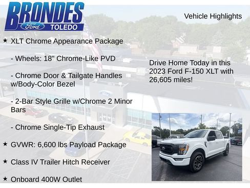 Used 2023 Ford F150 XLT w/ Equipment Group 302A High AWD/4WD image 27