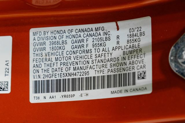 Used 2022 Honda Civic Si image 68