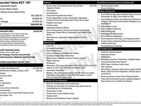 Used 2023 Chevrolet Tahoe RST w/ Luxury Package RWD image 7