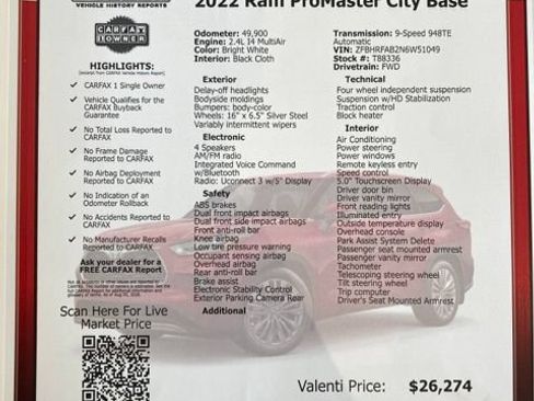 Used 2022 RAM ProMaster City Wagon FWD image 34