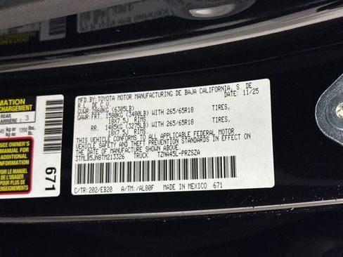 New 2026 Toyota Tacoma Limited image 28