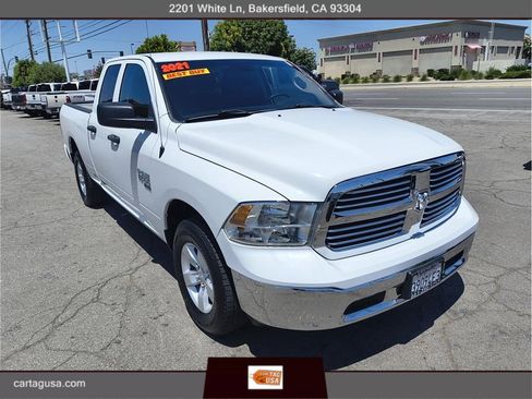 Used 2021 RAM 1500 Tradesman w/ Chrome Plus Package RWD image 1