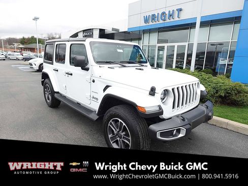 Used 2023 Jeep Wrangler Sahara w/ LED Lighting Group image 1