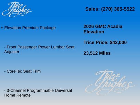 Used 2026 GMC Acadia Elevation w/ Elevation Premium Package FWD image 4