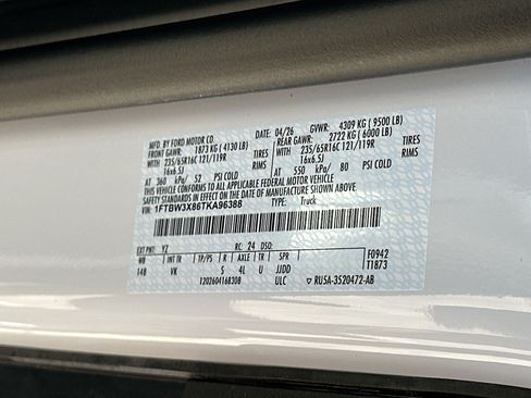 New 2026 Ford Transit 350 148 High Roof Extended w/ Load Area Protection Package RWD image 19