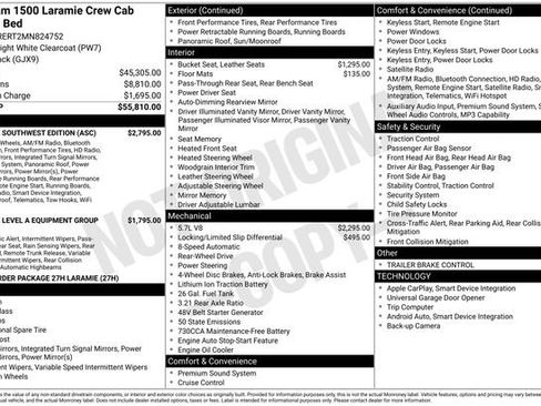 Used 2021 RAM 1500 Laramie w/ Laramie Southwest Edition RWD image 5