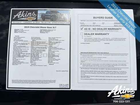 Certified 2019 Chevrolet Blazer LT w/ Sun and Wheels Package FWD image 11