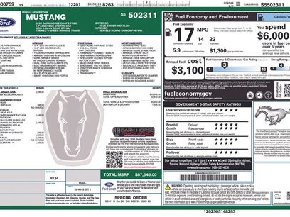 Used 2025 Ford Mustang Dark Horse w/ Dark Horse Handlin Package