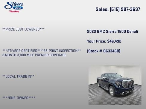 Used 2023 GMC Sierra 1500 Denali w/ Technology Package AWD/4WD image 8