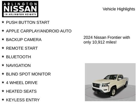 Certified 2024 Nissan Frontier SV w/ Technology Package AWD/4WD image 8