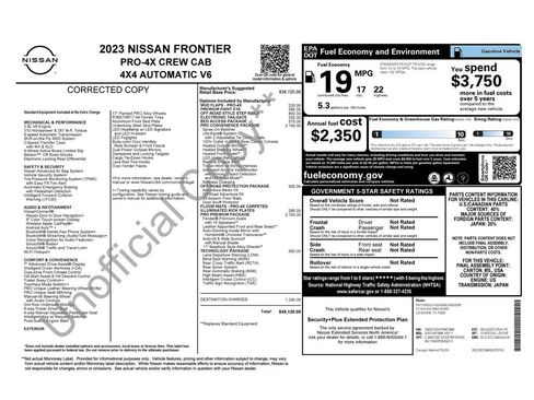 Used 2023 Nissan Frontier PRO-4X w/ Pro-4X Premium Package AWD/4WD image 36