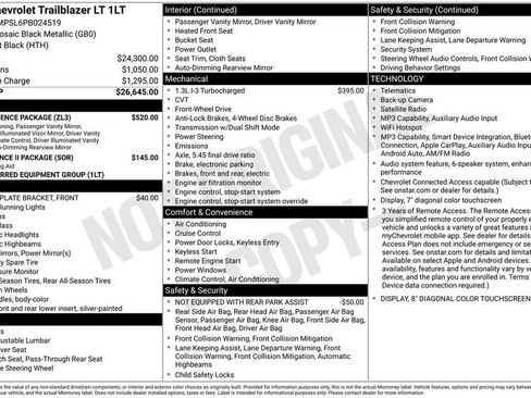 Used 2023 Chevrolet TrailBlazer LT w/ Convenience Package image 2