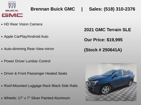 Certified 2021 GMC Terrain SLE w/ Driver Convenience Package AWD/4WD image 24