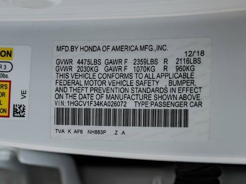 Used 2019 Honda Accord Sport image 58