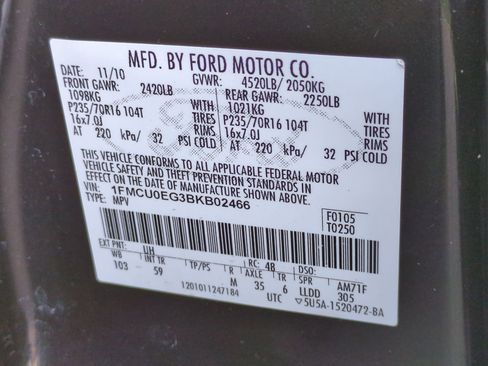 Used 2011 Ford Escape Limited w/ 301A Rapid Spec Order Code image 38