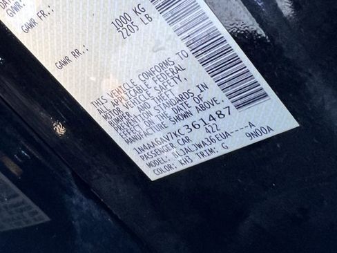 Used 2019 Nissan Maxima 3.5 SV w/ Floor Mat Group image 35